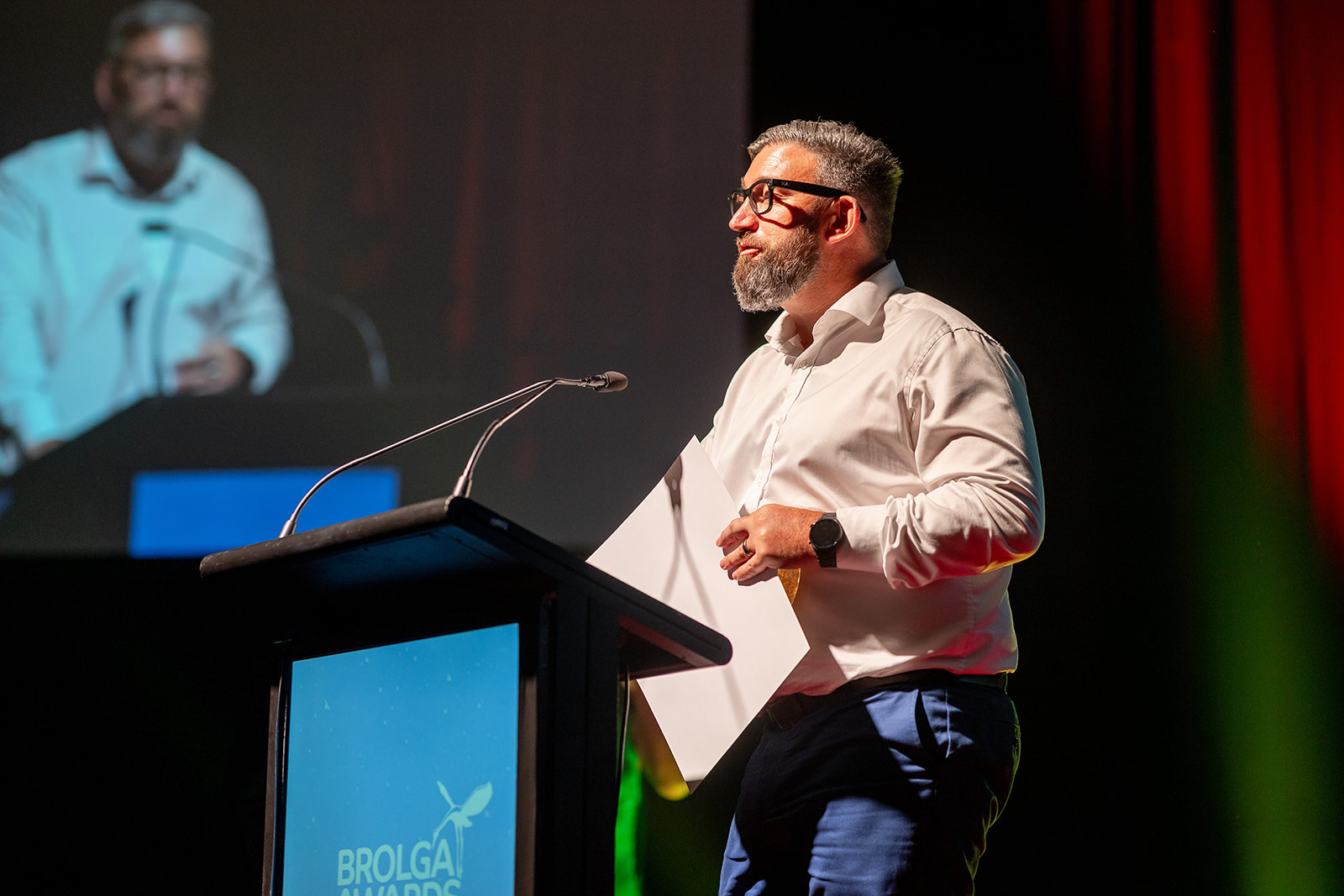 Jason Cleverley speaking at an event