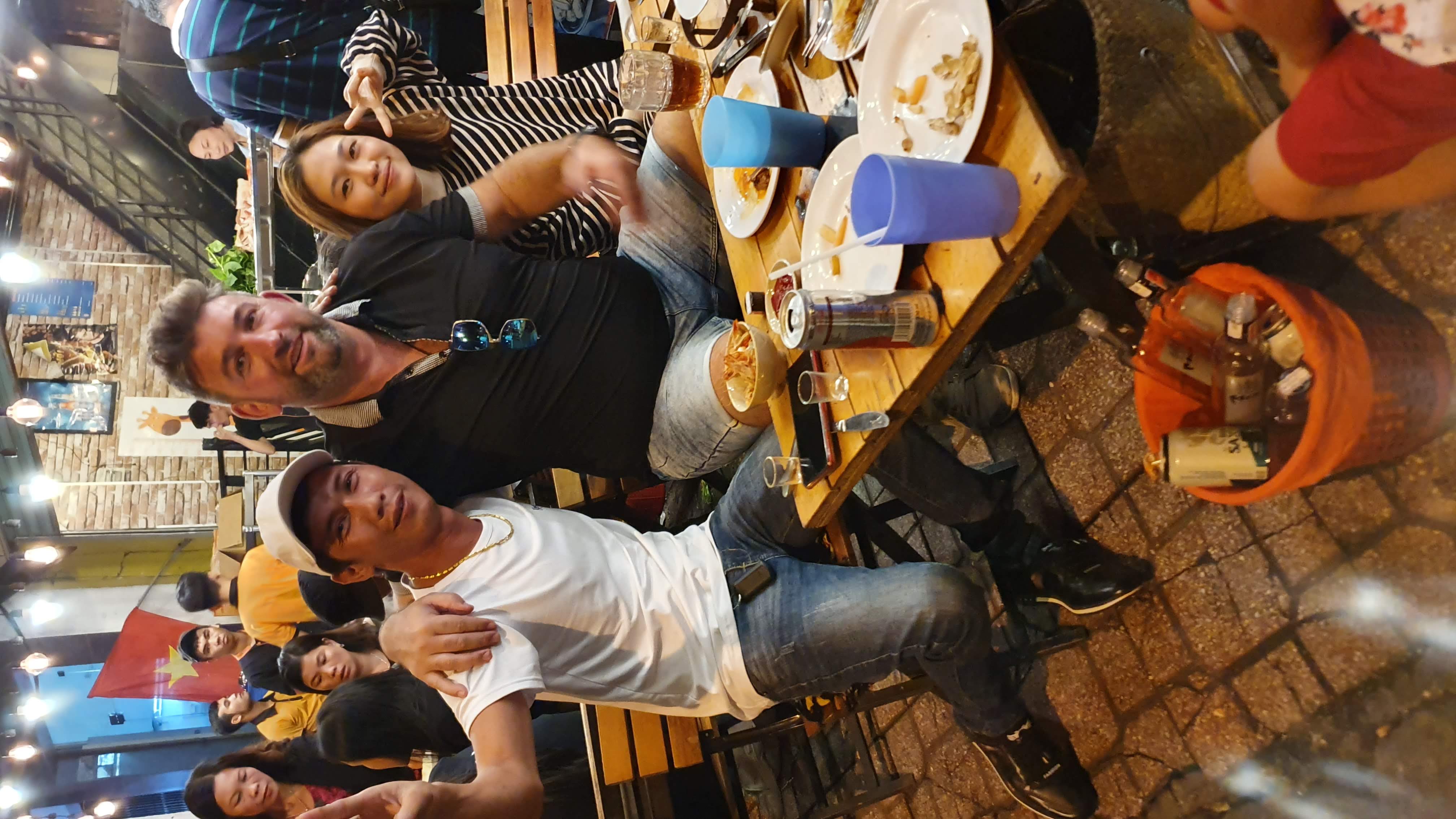 Hospitality team around a table